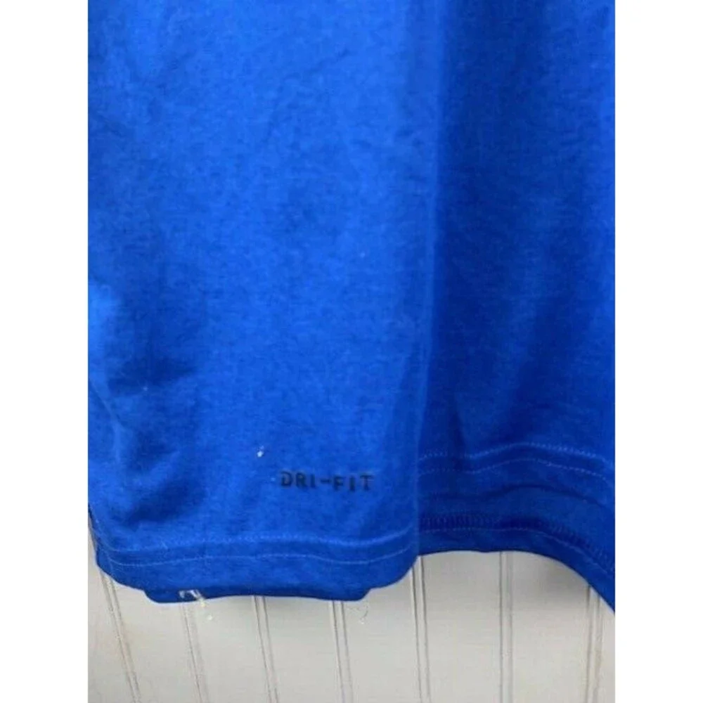 The Nike Tee Size L Mens Dri Fit Blue Short Sleeve Crew Neck